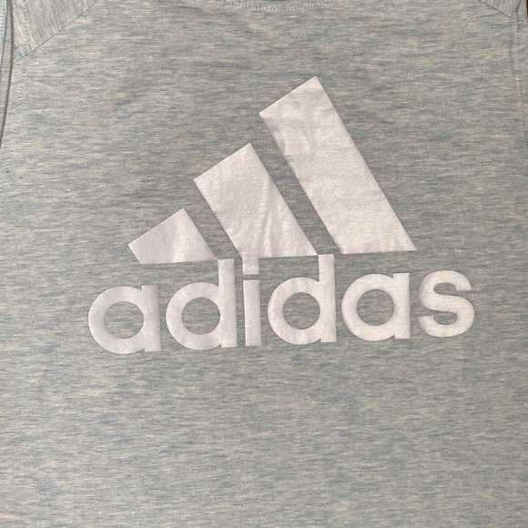 [M] Adidas Training Essentials Big Logo Muscle Tank Top | Blue - Picture 5 of 5
